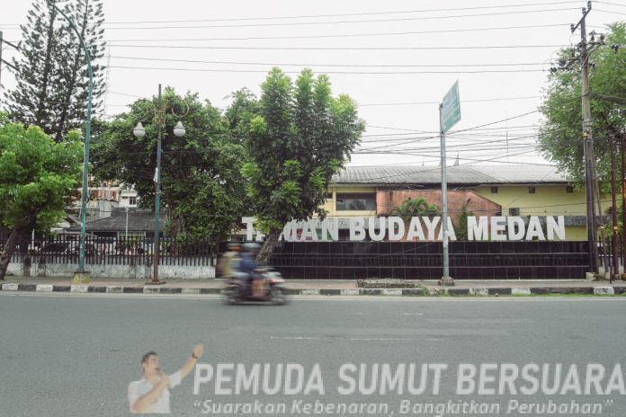 Text foto : Taman budaya Medan (Foto : Ist)